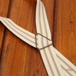 Bretelles homme en cuir et rayures élégantes