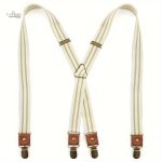 Bretelles vintage à rayures pour un look classique