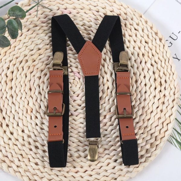 Bretelles homme style Texas en tissu robuste