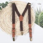 Bretelles en damier Texas pour homme