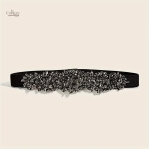 Ceinture femme à strass pour combinaison chic