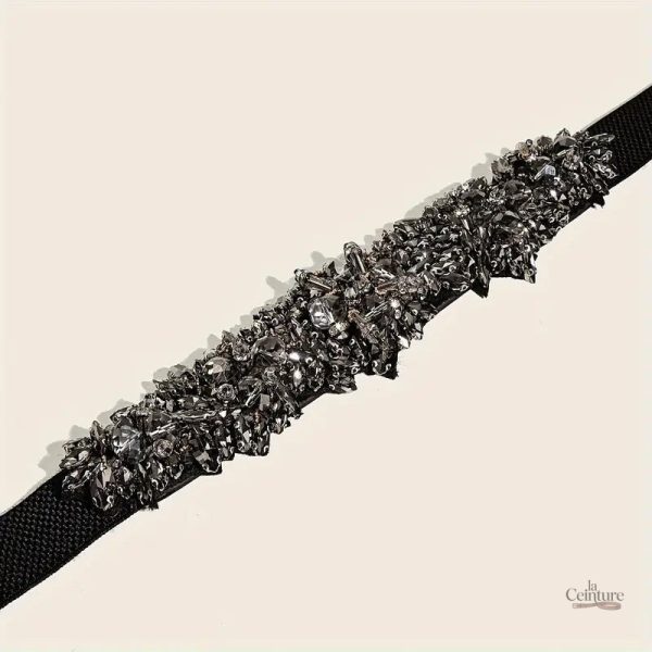 Accessoire de mode : ceinture à strass Arad