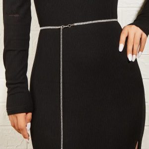 Ceinture à strass pour combinaison féminine