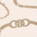 Ceinture élégante à strass pour style chic