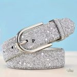 Ceinture classique à boucle avec strass Ravenne