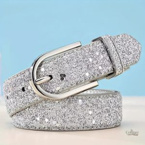 Ceinture classique à boucle avec strass Ravenne