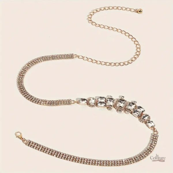 Ceinture élégante ornée de strass