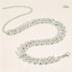 Ceinture élégante à strass pour un look raffiné