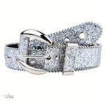 Ceinture à boucle classique avec strass