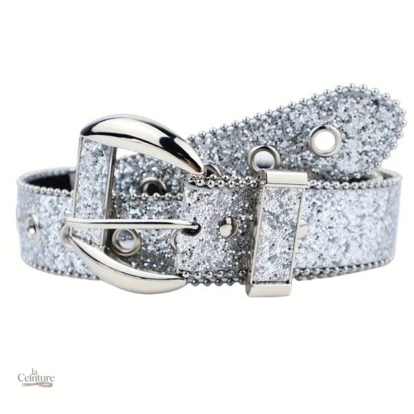 Ceinture à boucle classique avec strass