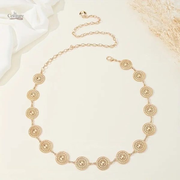 Accessoire tendance ceinture chaîne pour combinaison