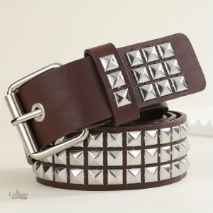 Ceinture cloutée pour femme, style tendance