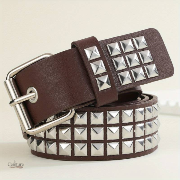 Ceinture cloutée pour femme, style tendance