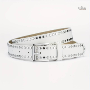 Accessoire mode : ceinture classique cloutée