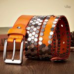 Ceinture Akron avec clous pour homme