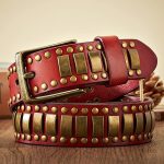 Ceinture tendance homme avec clous