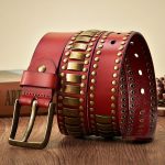 Ceinture cloutée élégante pour homme