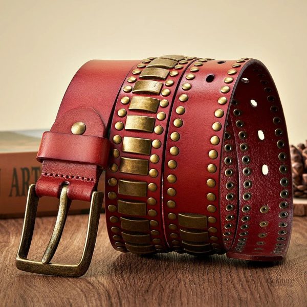 Ceinture cloutée élégante pour homme