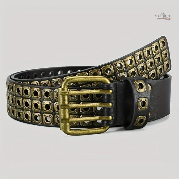 Ceinture Peoria avec clous pour homme