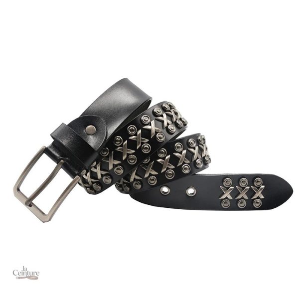 Ceinture homme avec clous décoratifs Syracuse