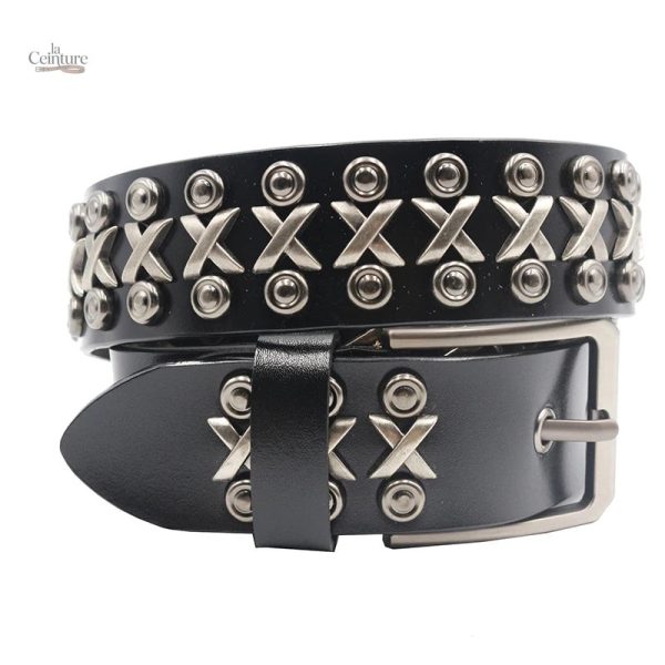 Accessoire masculin clouté Syracuse pour un style audacieux