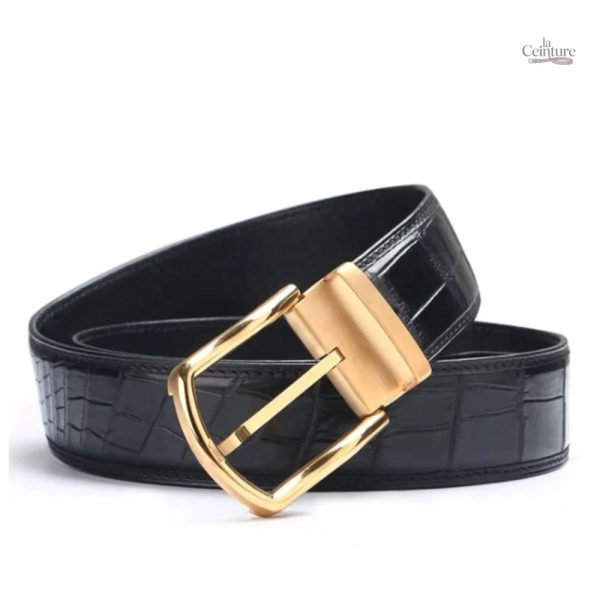 Ceinture raffinée en cuir pour homme