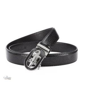 Ceinture en cuir crocodile pour homme