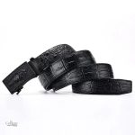 Ceinture homme en cuir crocodile