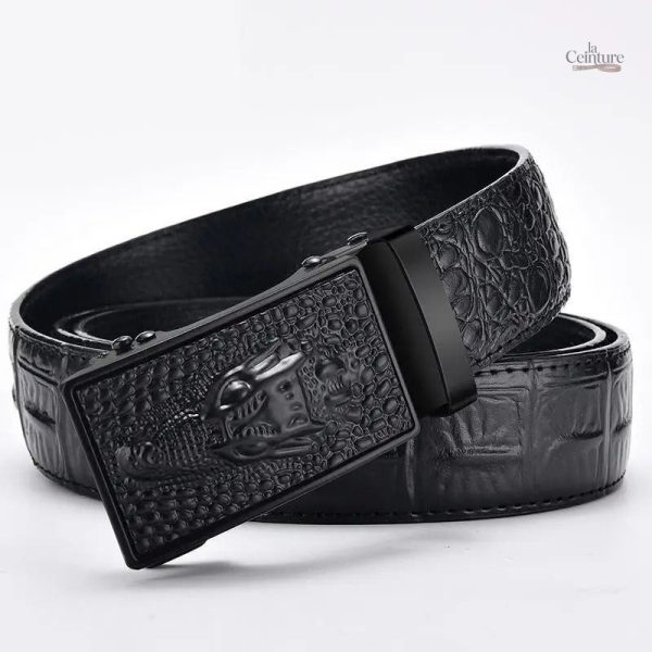 Ceinture crocodile élégante pour homme