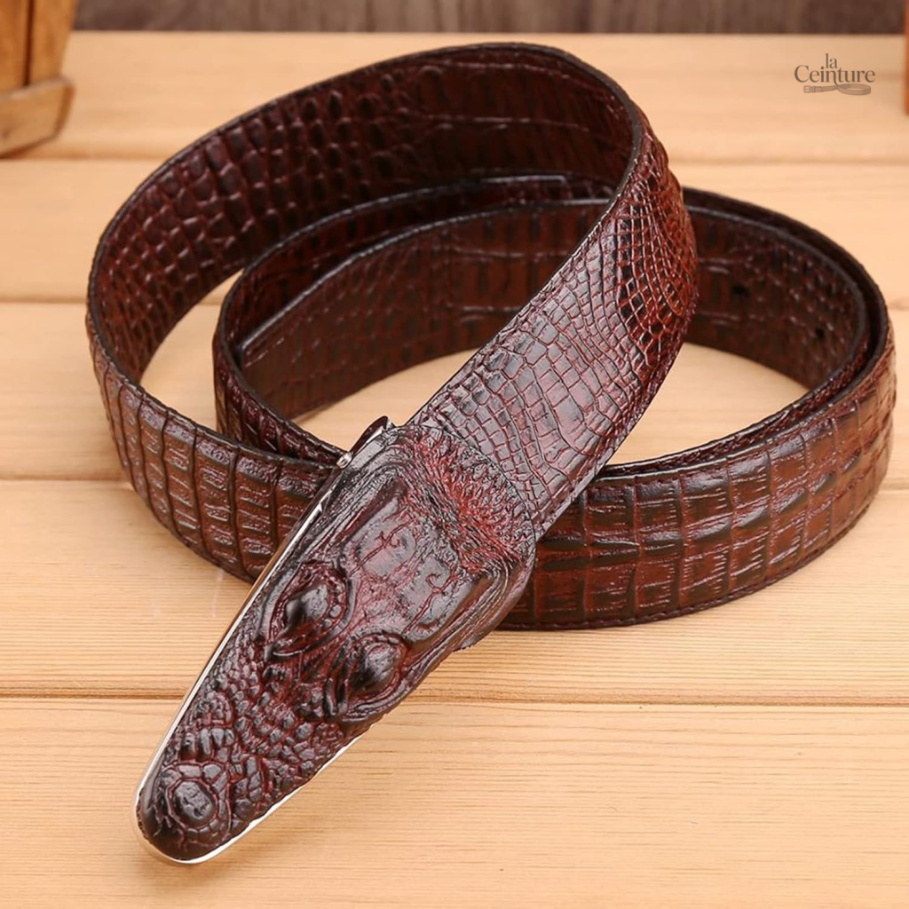 Ceinture Crocodile Homme