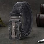 Ceinture homme élégante en crocodile