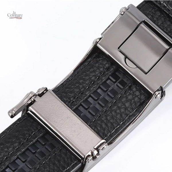 Ceinture en cuir pour homme, design crocodile