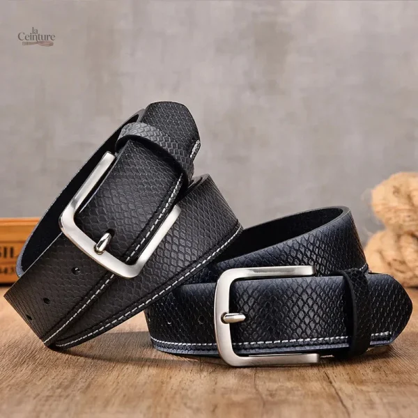 Ceinture luxe crocodile pour homme