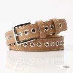 Ceinture Cuir Cloutée Femme - Marjorie