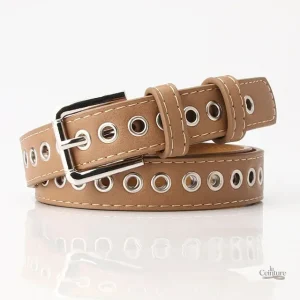 Ceinture Cuir Cloutée Femme - Marjorie