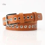 Ceinture cloutée en cuir pour femme Marjorie
