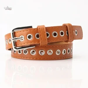 Ceinture cloutée en cuir pour femme Marjorie