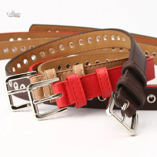 Ceinture Marjorie en cuir avec détails cloutés