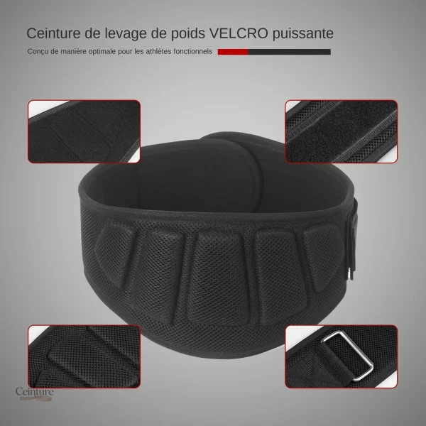 Équipement sportif : ceinture en gel