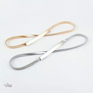 Ceinture fine élastique, confort et style