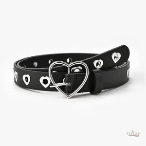 Ceinture cloutée en cuir pour femme Agnès