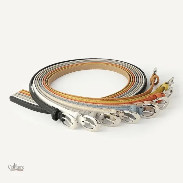 Ceinture cuir femme Hermine, un essentiel de garde-robe