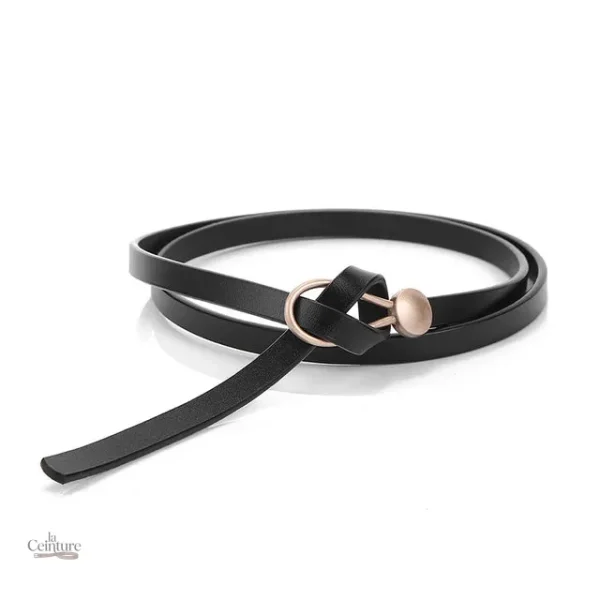 Ceinture en cuir fine pour femme - Lucette