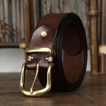 Détails de la ceinture en cuir Dublin