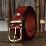 Ceinture en cuir robuste pour homme
