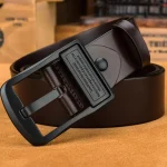 Ceinture Wichita en cuir, accessoire masculin chic