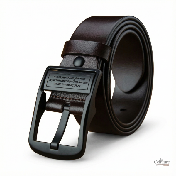 Ceinture homme en cuir, modèle Wichita raffiné