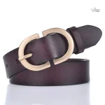 Ceinture femme en cuir véritable