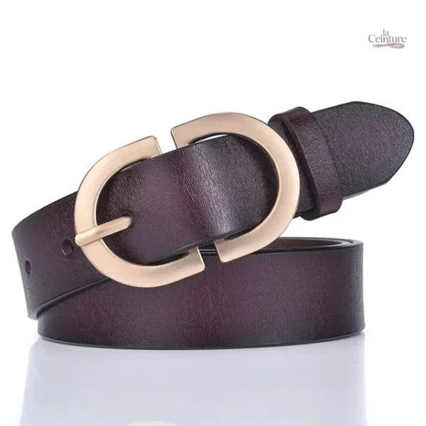 Ceinture femme en cuir véritable
