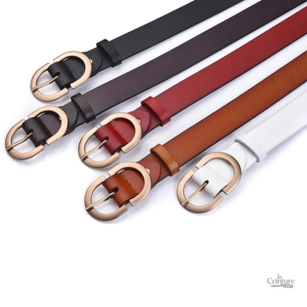 Ceinture femme chic en cuir